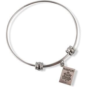 Passport Travel Tourism Bangle Bracelet Jewelry